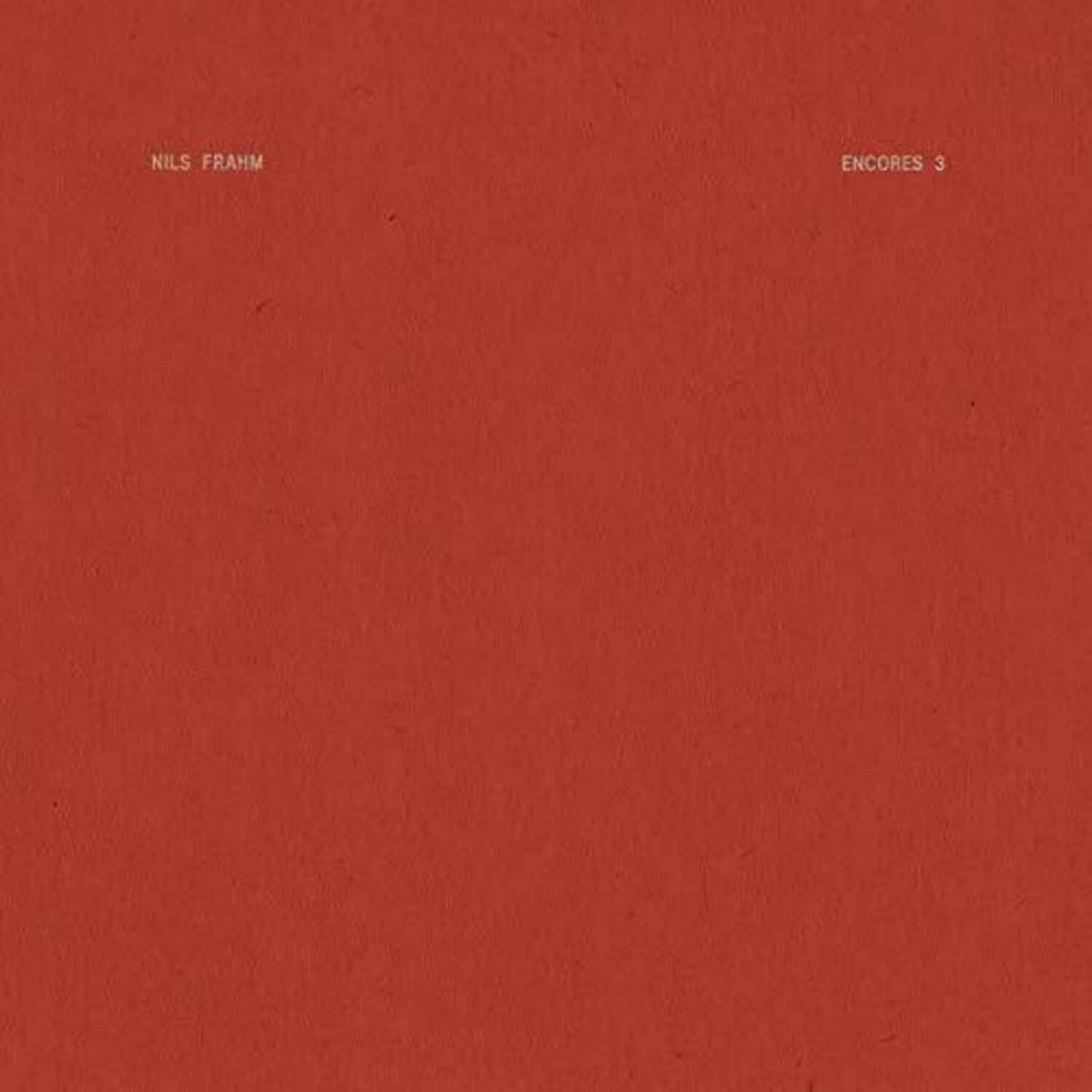 Nils Frahm - Encores 3   - VINYL LP price history on PriceWatchPro