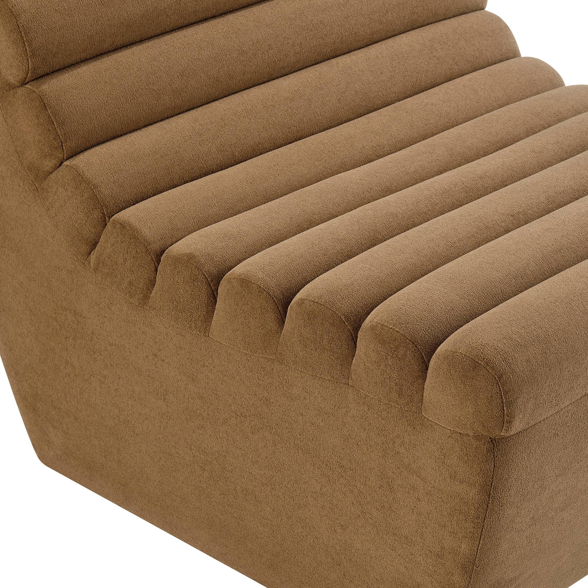 Alt View 5. Modway - Corbin Performance Fleece Armless Accent Chair by Modway - Latte.