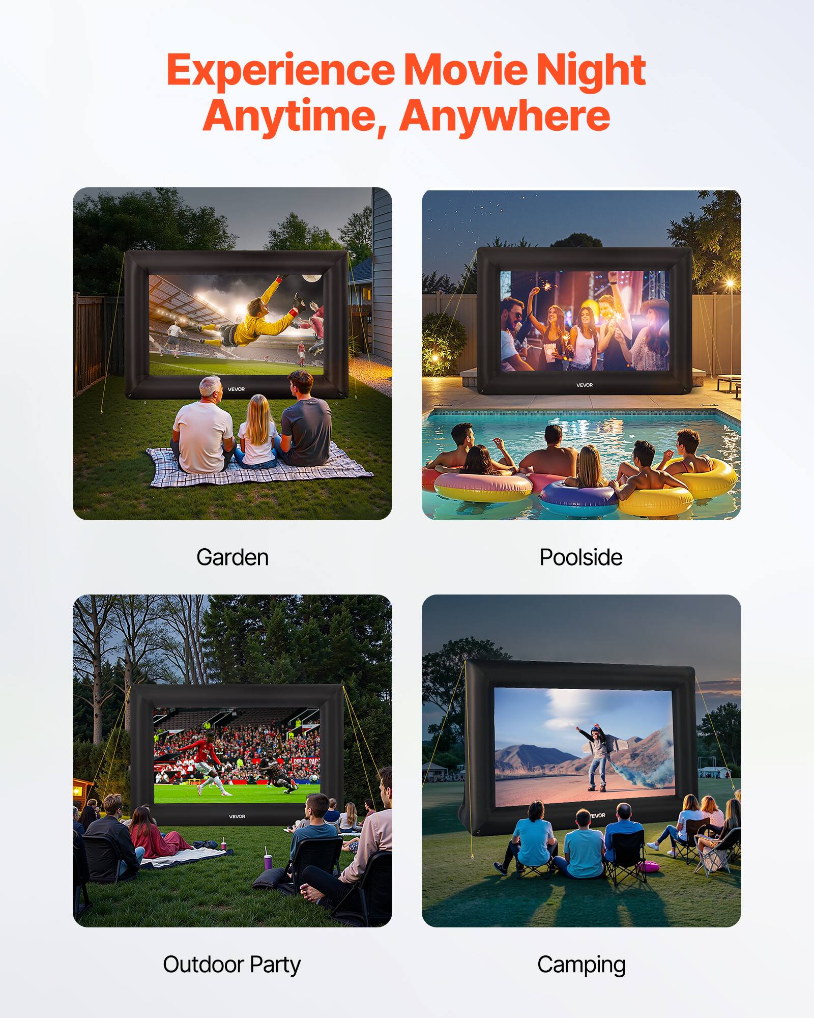 Experience Movie Night Anytime, Anywhere - Garden - Poolside - Outdoor Party - Camping