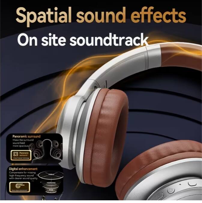 Spatial sound effects  
On site soundtrack  

Panoramic surround  
Make the surround sound field more spacious  

Panoramic Digital enhancement  
Compensate for missing high-frequency sound with clearer sound quality  

TREBLE  
HIDRANCE  
BASS