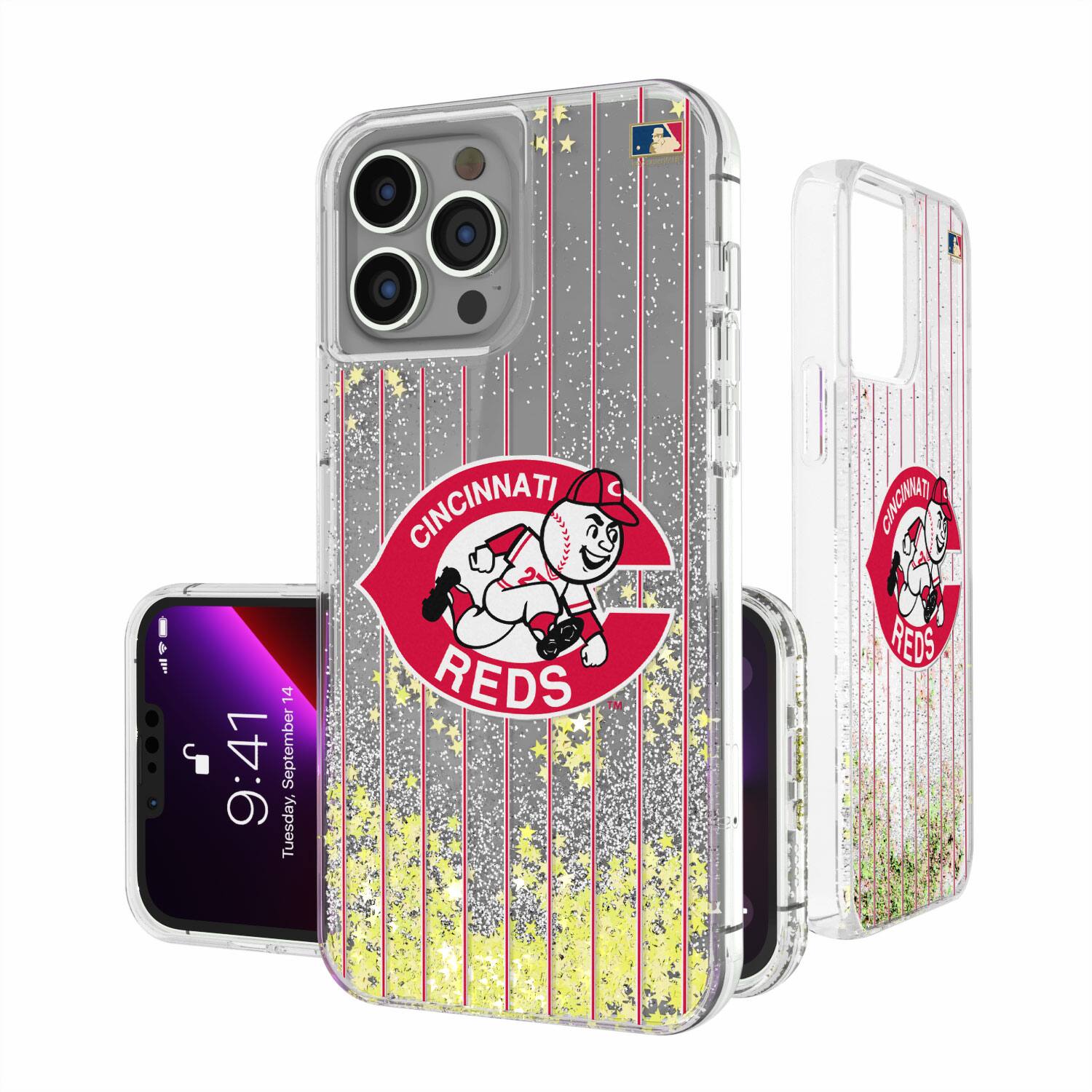 Keyscaper - MLB - Cincinnati Reds 1978-1992 Cooperstown Pinstripe iPhone Glitter Case - 13 Pro - Multicolor price history on PriceWatchPro