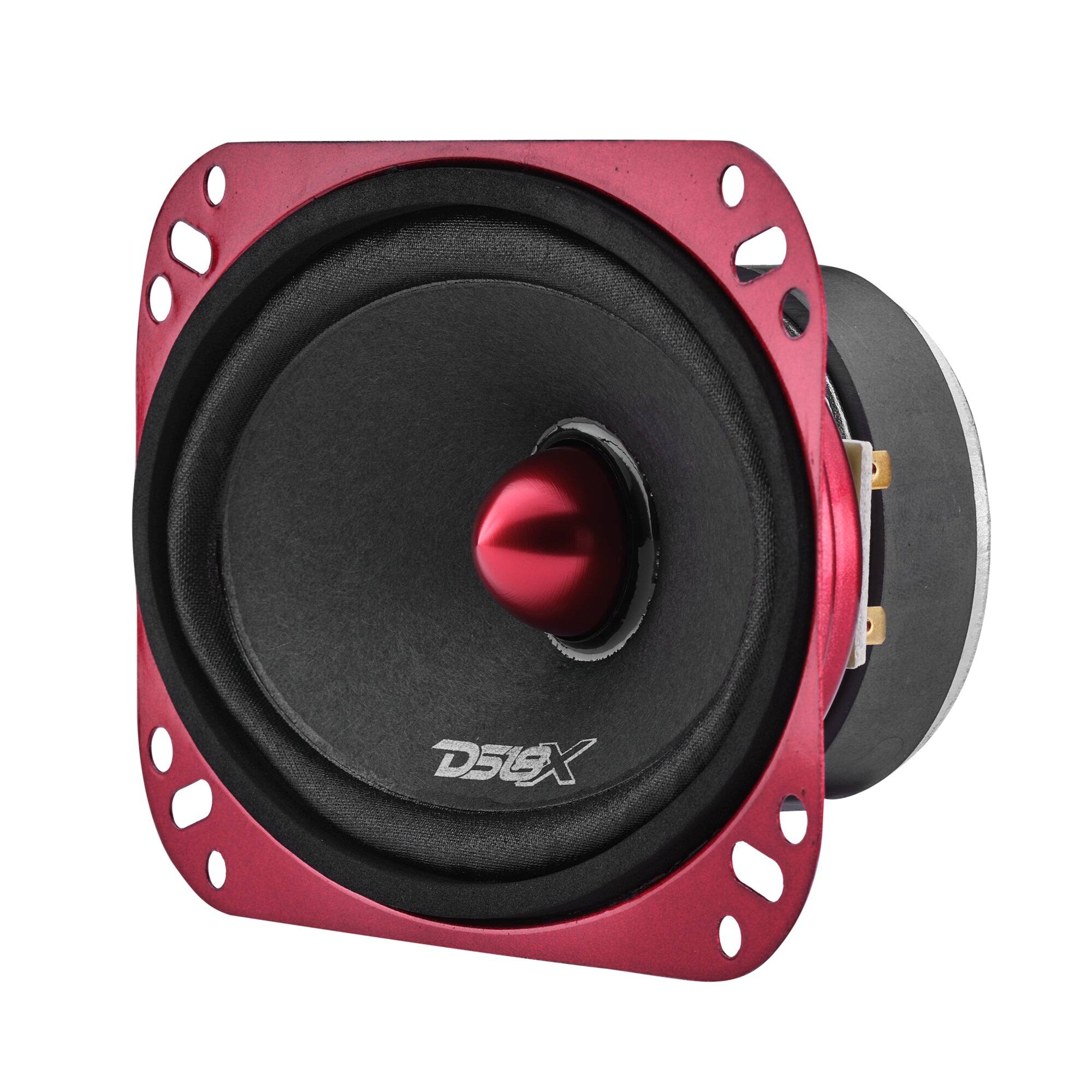 Left. DS18 Audio - PRO-X 4x6" Mid-Range Loudspeaker with Bullet, 100W RMS 4-Ohm.