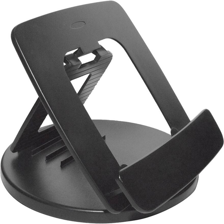 Alt View 2. KanTek - Kantek Rotating Foldable Desk Top Tablet Stand, Black - 10" Height x 11" Width x 2" Depth - Black - 1 - Black.