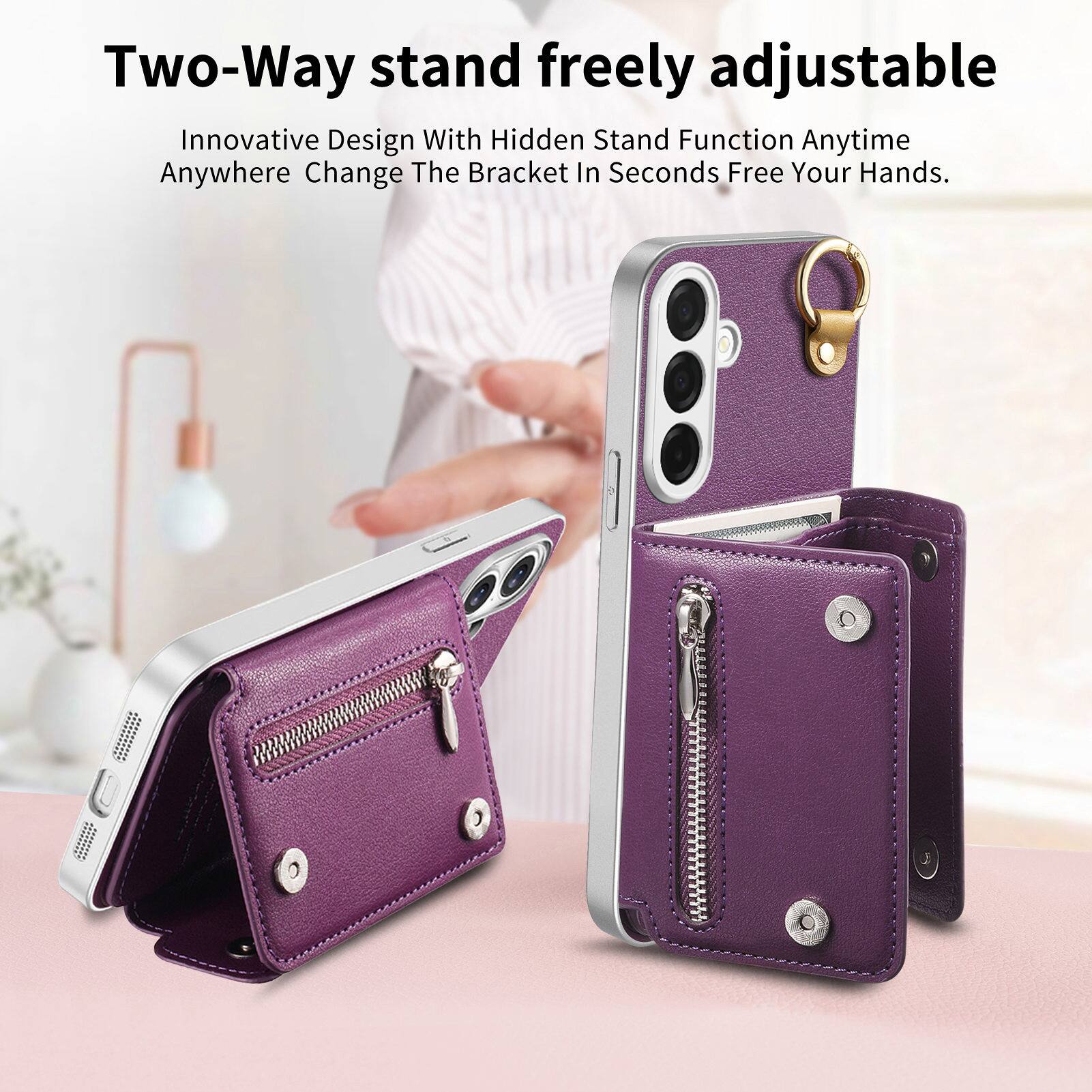 Two-Way stand freely adjustable  
Innovative Design With Hidden Stand Function Anytime Anywhere Change The Bracket In Seconds Free Your Hands.