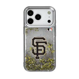 Keyscaper - MLB - San Francisco Giants Linen Logo iPhone Glitter Case - 15 - Multicolor