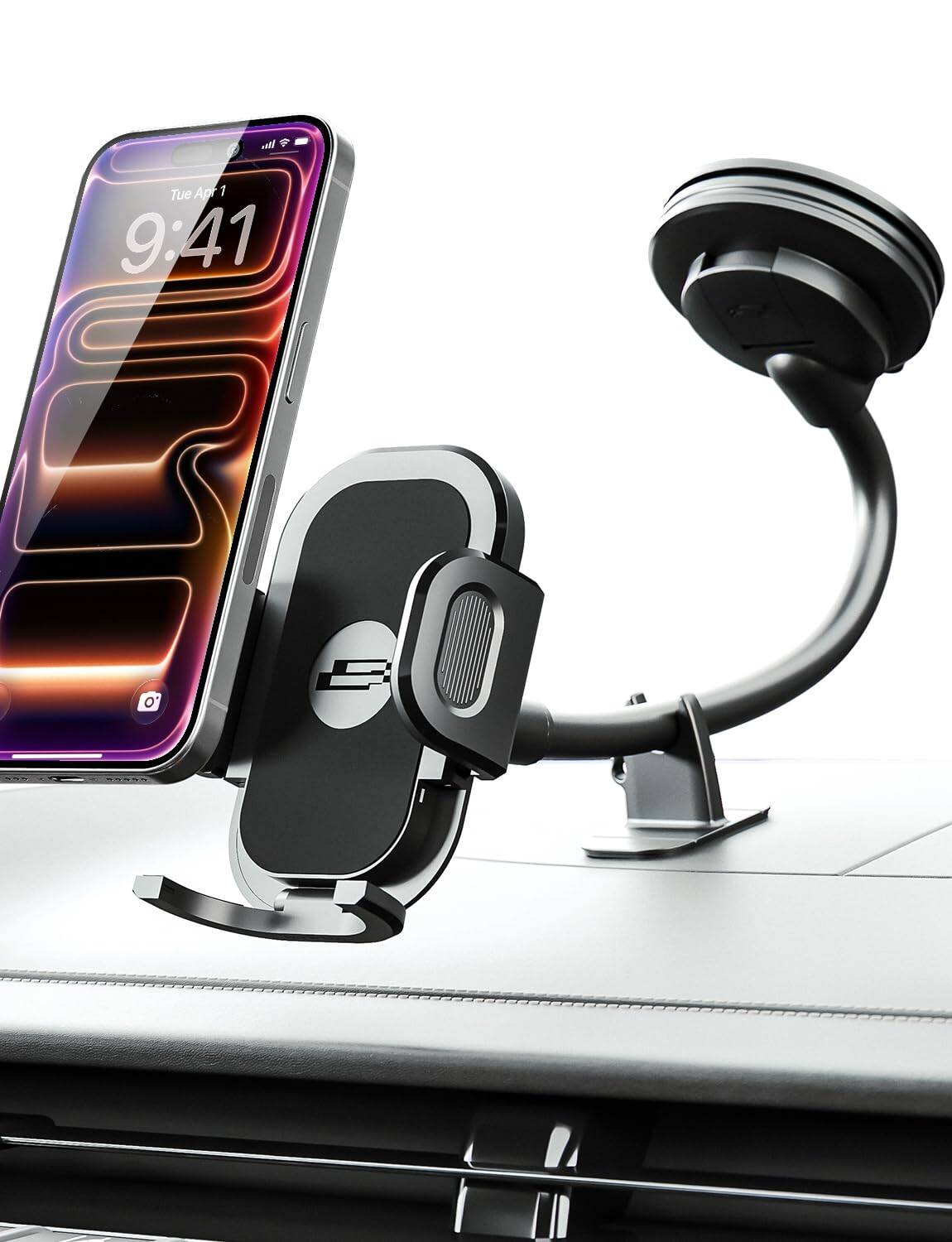 COTTAGE - Cell Phone Holders For Your Car Tripgrip Extend Holder Dashboard Windshield One hand Release 360 Rotation S - Windshield Flex 2.0