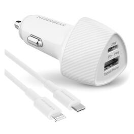 HyperGear - 15623 Speedboost 25-watt Pd Lightning Car Kit - White