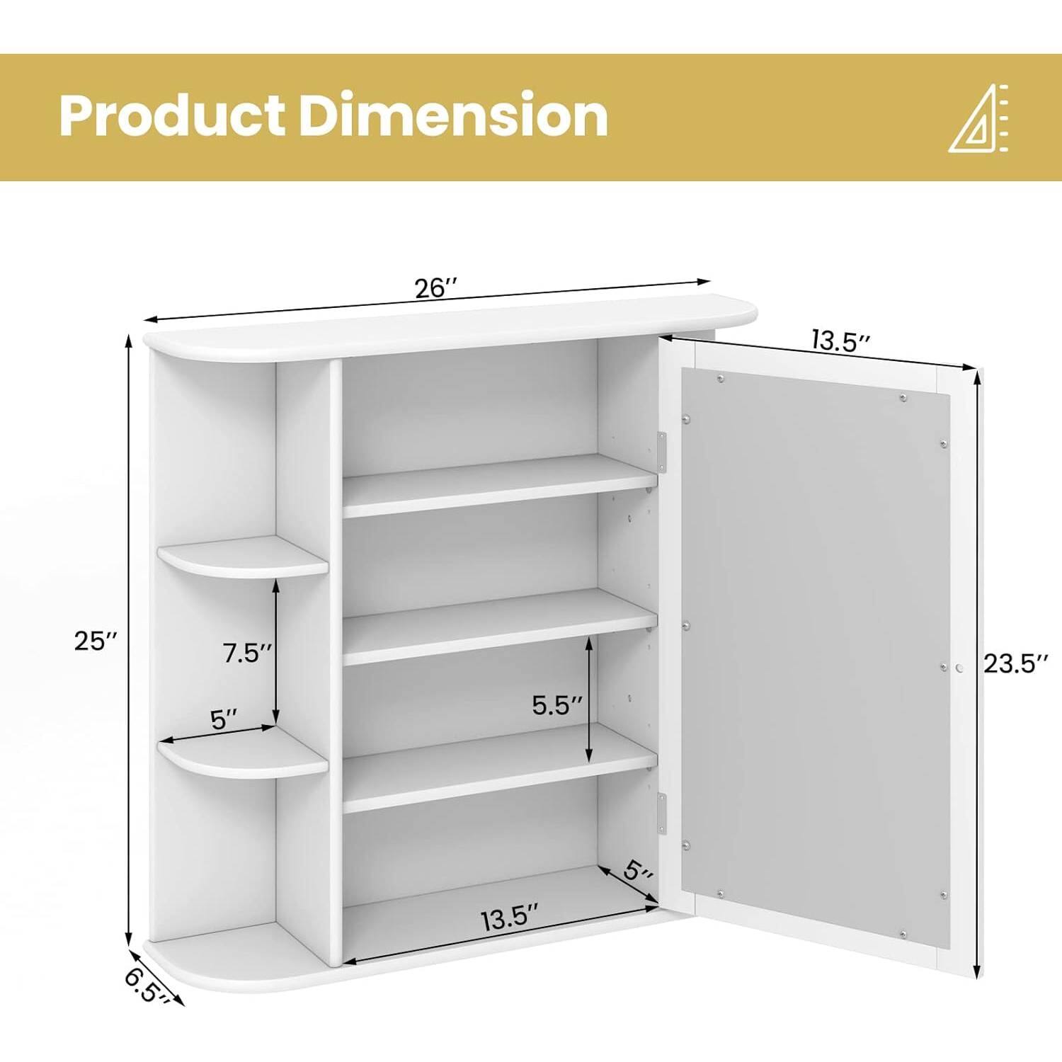 Product Dimension  
26" x 13.5" x 25" x 7.5" x 5" x 5.5" x 23.5" x 6.5" x 13.5" x 5"