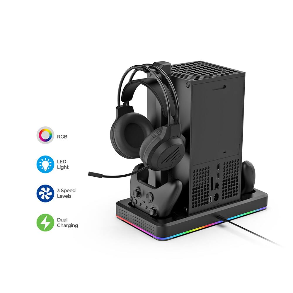 RGB  
LED Light  
3 Speed Levels  
Dual Charging