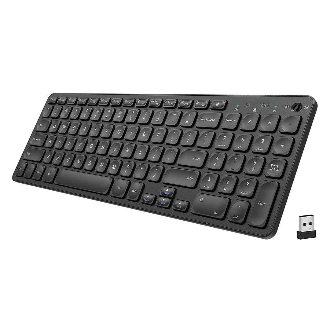 Reds Spade - 2 4g Ultra Slim Full Size With Numeric Keypad And Media Hotkey For Computer desktop pc laptop surface smart Tv - Default