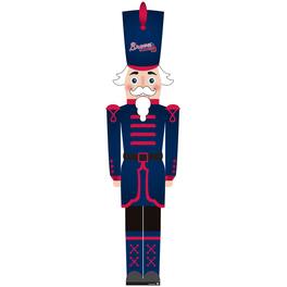 Fan Creations - Atlanta Braves 46" Nutcracker Leaner - Multicolor