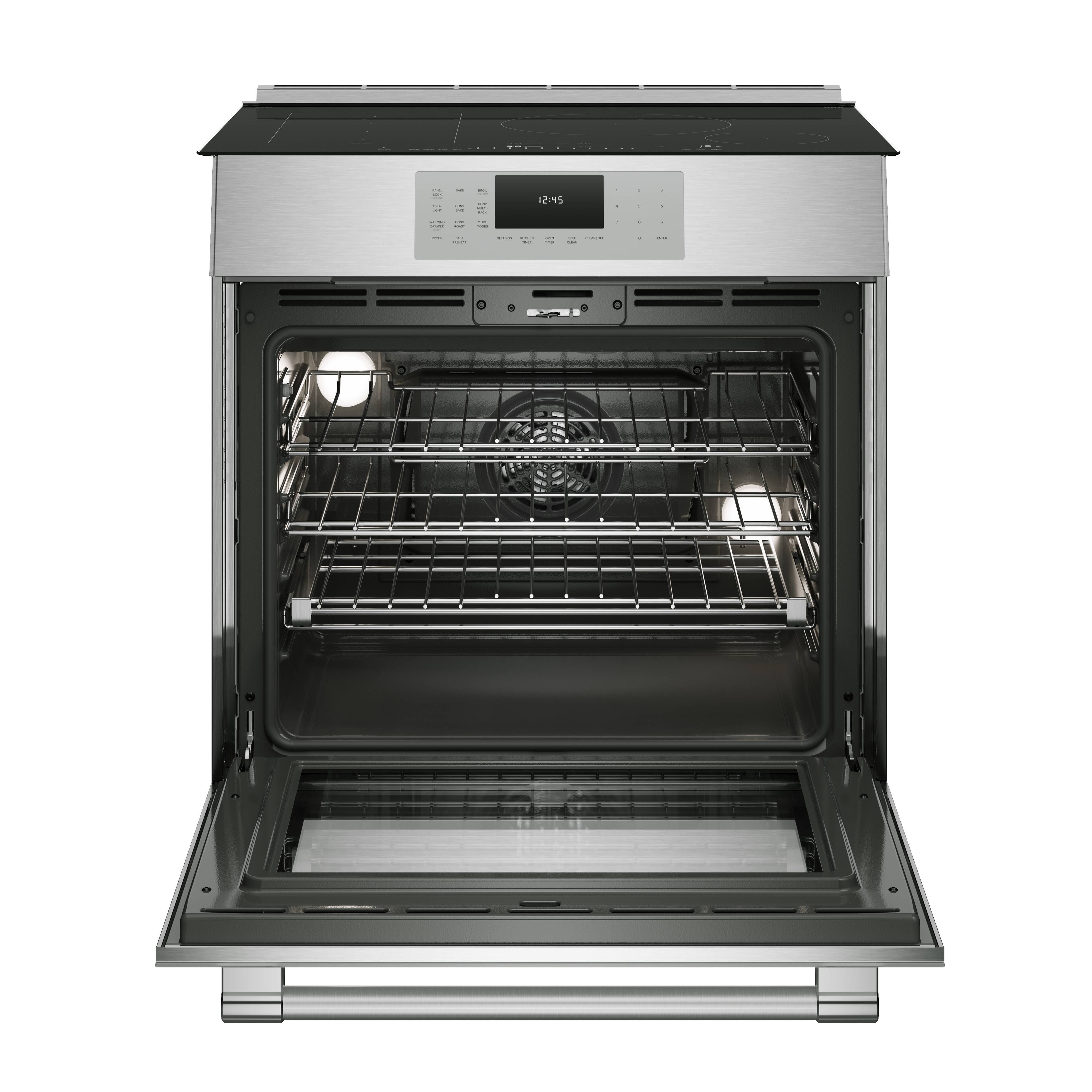 Back. Thermador - Thermador 30-Inch Masterpiece Induction Slide-In Range - Stainless Steel.