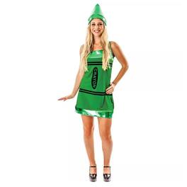 Angels Costumes - Women's Crayon Costume Dress - X-Large - Green