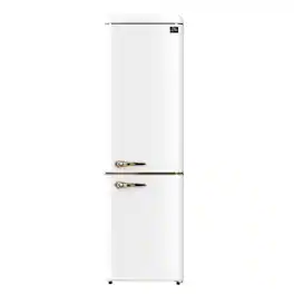 Forno Appliances - Storico 9 Cu. Ft. Retro Compact Refrigerator with Bottom-Freezer - White