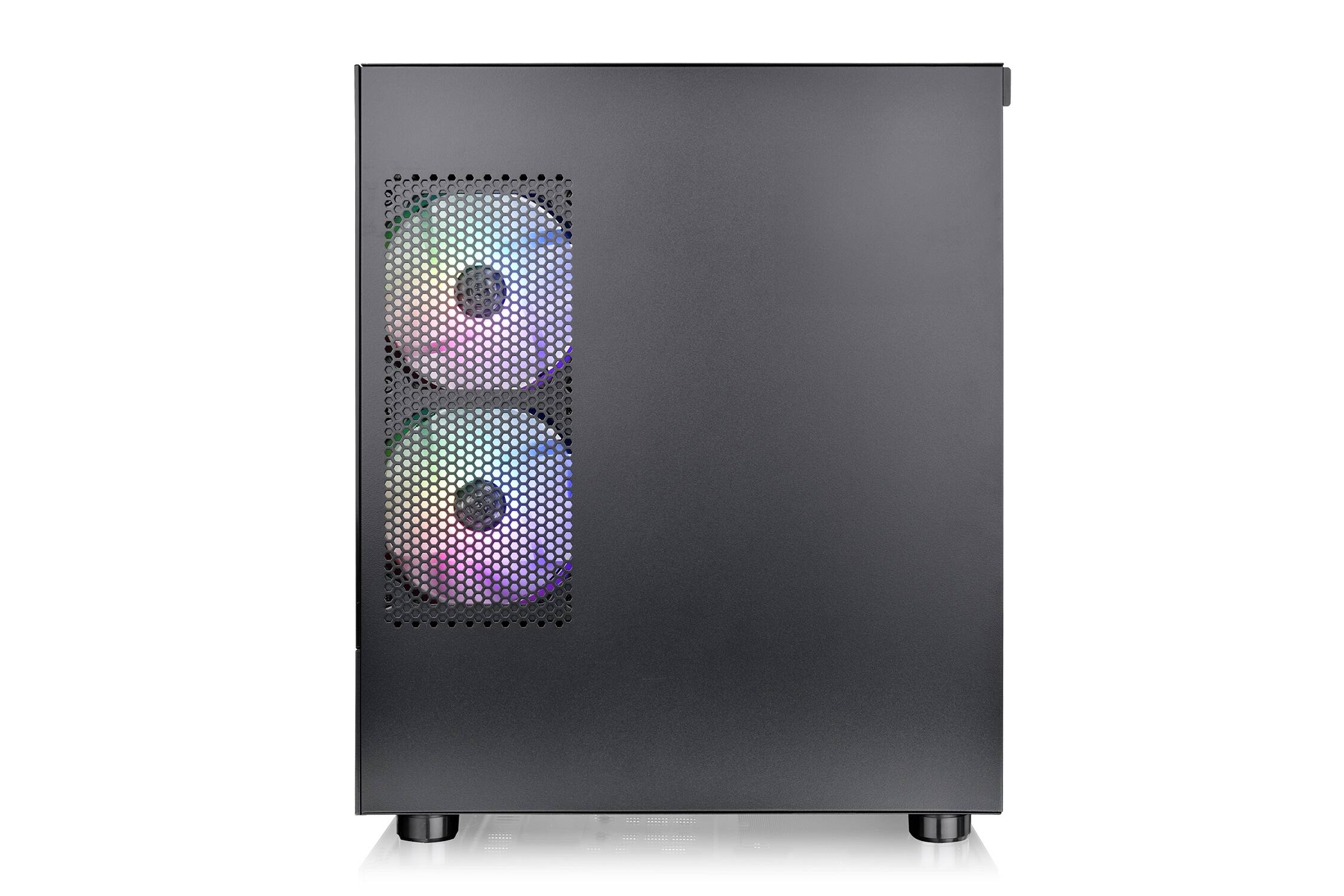 Back. Thermaltake - View 170 TG ARGB Micro-ATX Mid-Tower PC Case - Black.