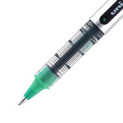 Alt View 5. uni-ball -  Vision Rollerball Pen, Fine Point, 0.7mm, 12/Pack  - Green Ink.