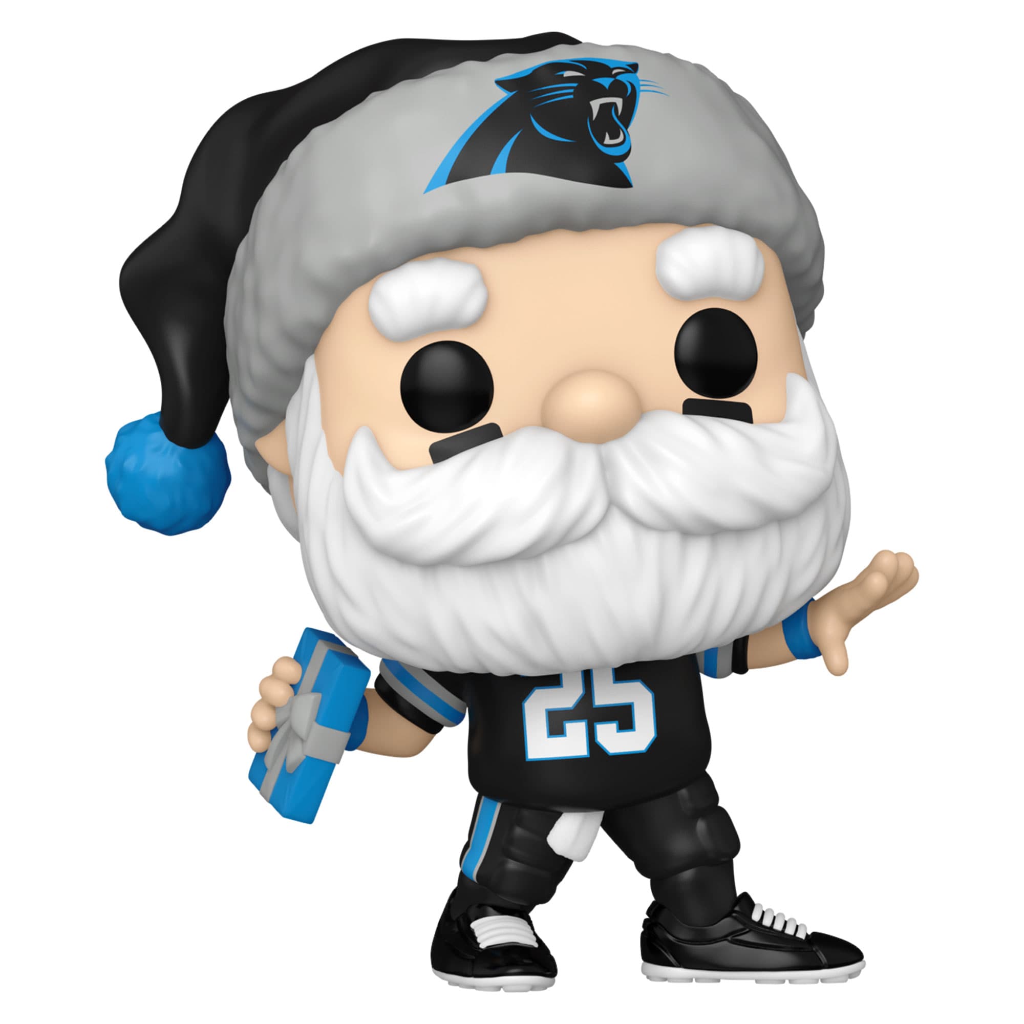Alt View 2. Funko - Carolina Panthers Santa Funko Pop! 2024 Exclusive Vinyl Figure - Multicolor.