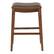 Front. OSP Home Furnishings - Metro 29" Leather Saddle Stool with Nail Head Accents - Molasses.