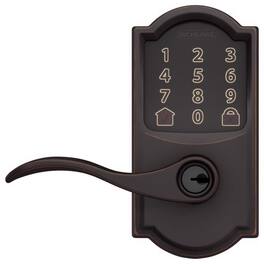 Schlage - Encode Metal Wi-Fi Deadbolt with Accent Lever - Aged Bronze
