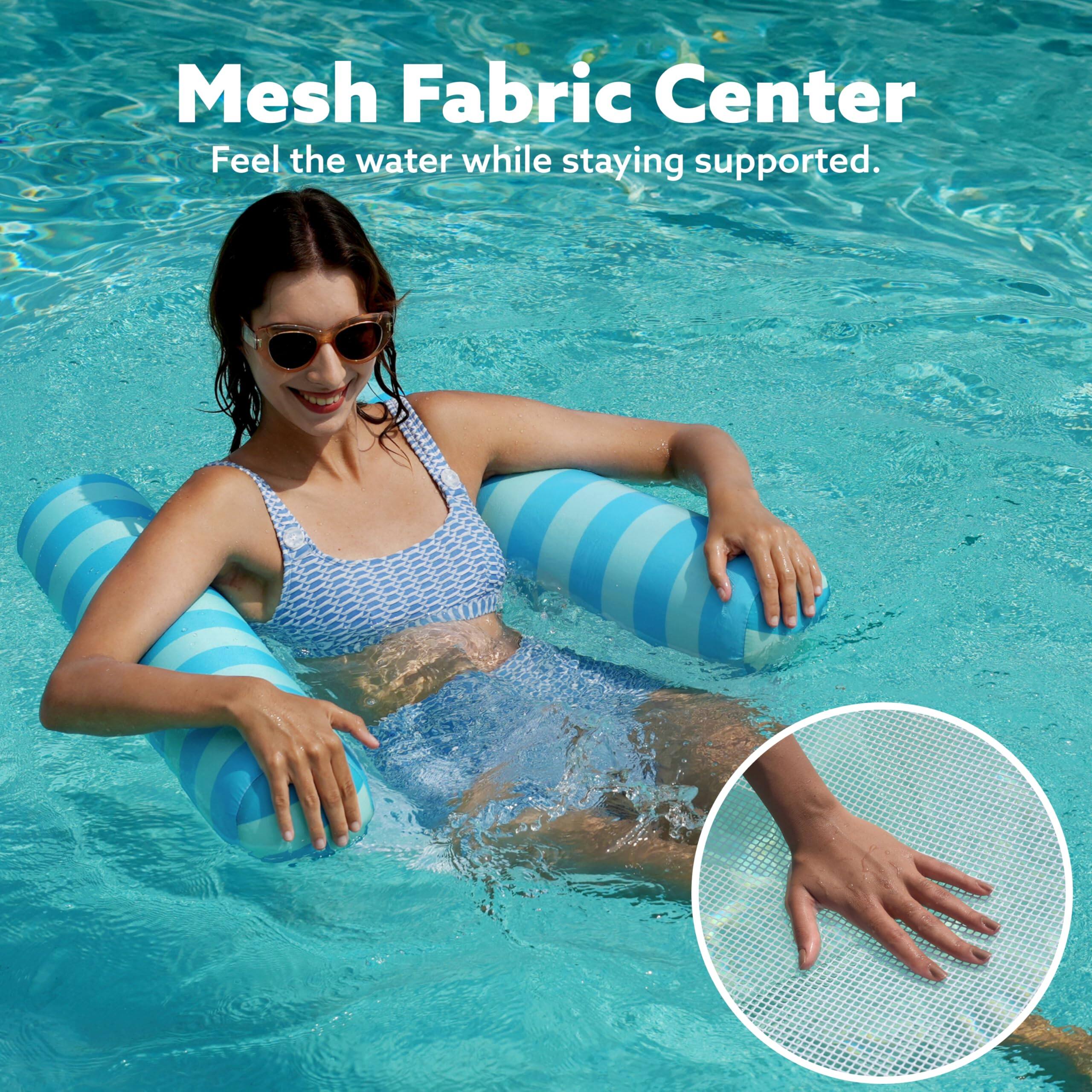 Mesh Fabric Center  
Feel the water while staying supported.