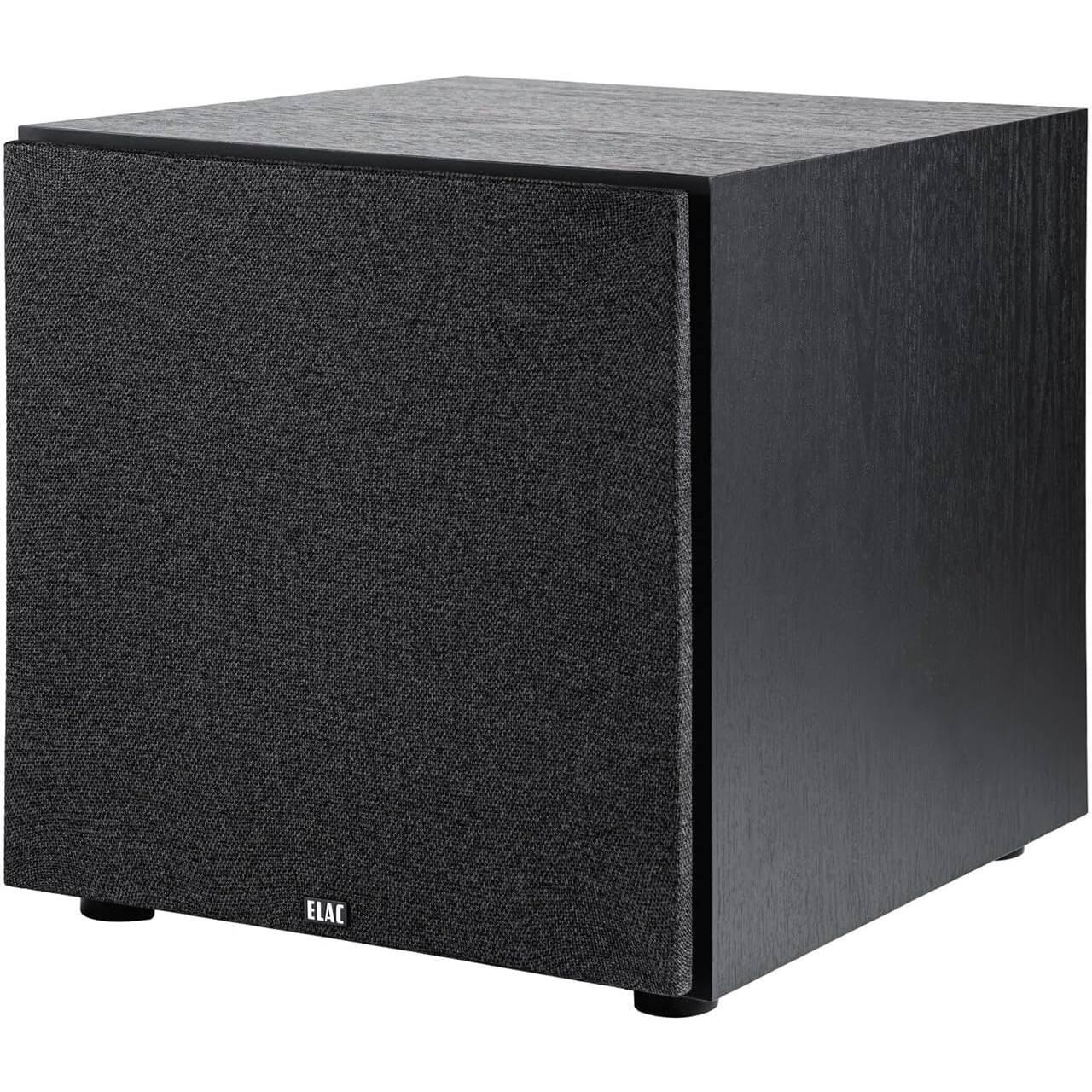 Front. ELAC - ELAC Debut 3.0 - DS123-BK 12" 400W Powered Subwoofer with High-Efficiency Class D Amplifier and Custom Driver - Black.