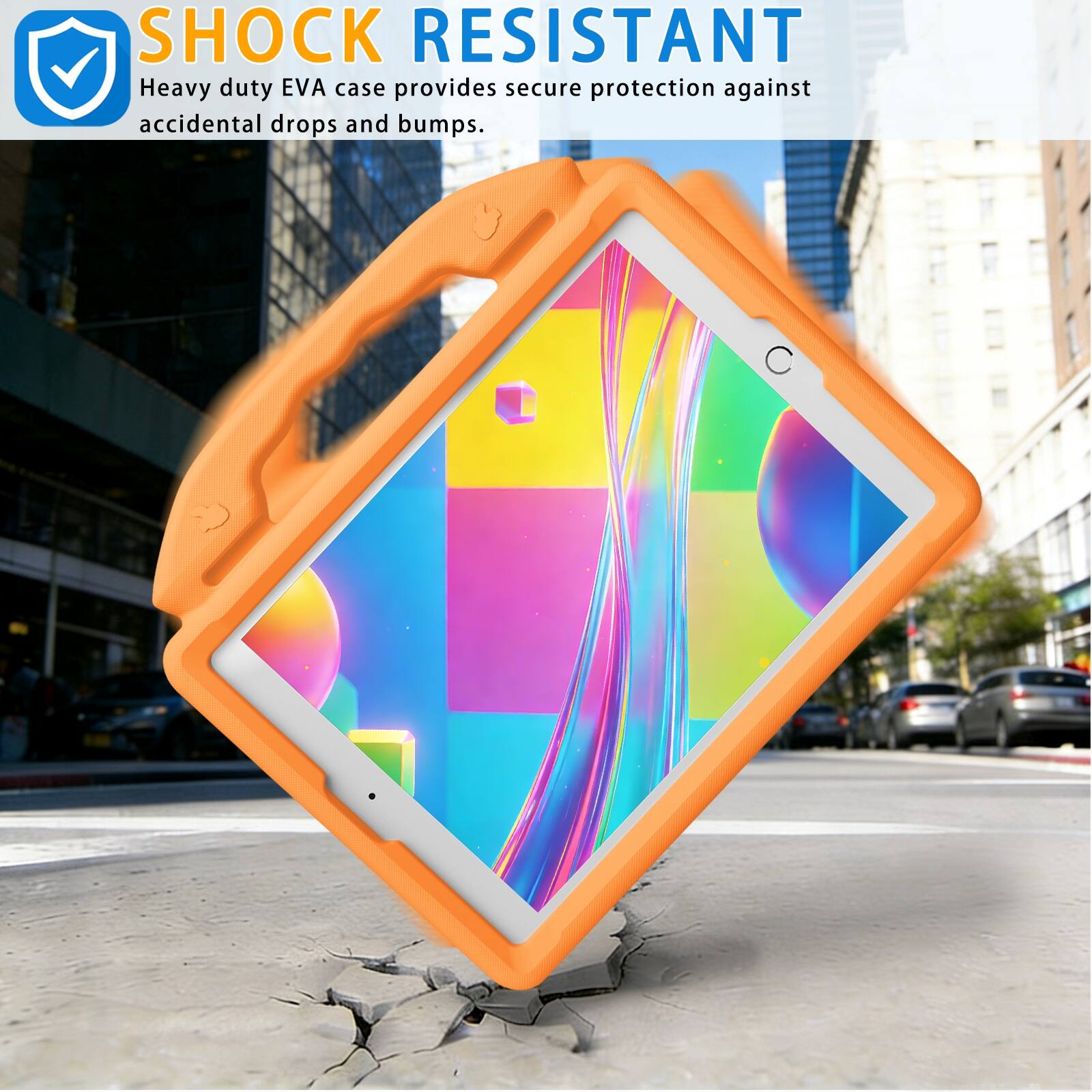 SHOCK RESISTANT  
Heavy duty EVA case provides secure protection against accidental drops and bumps.