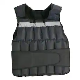GoFit - Unisex Adjustable Weighted Vest 40 Lbs - Black
