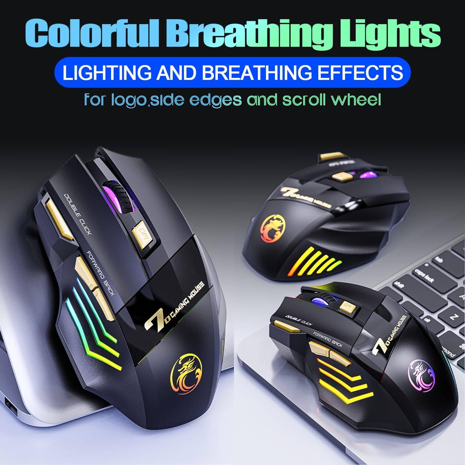 Colorful Breathing Lights  
LIGHTING AND BREATHING EFFECTS  
for logo, side edges and scroll wheel