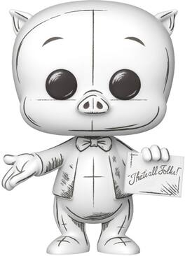 Funko - POP! Animation: Looney Tunes - Porky Pig, Sketched - COLLECTIBLES - Multicolor