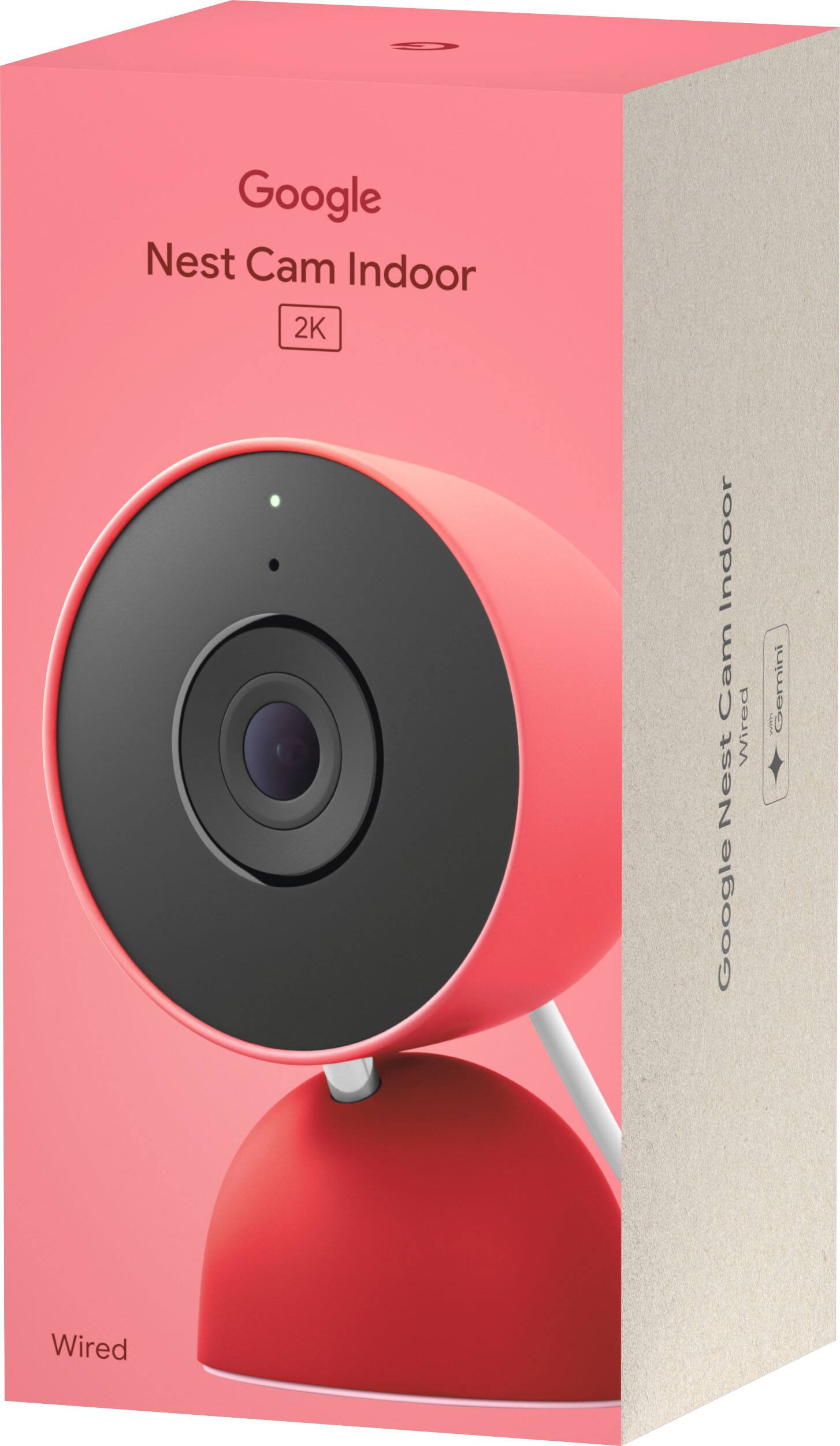 Google Nest Cam Indoor (wired, 3rd gen) Latest Model 2K Video and