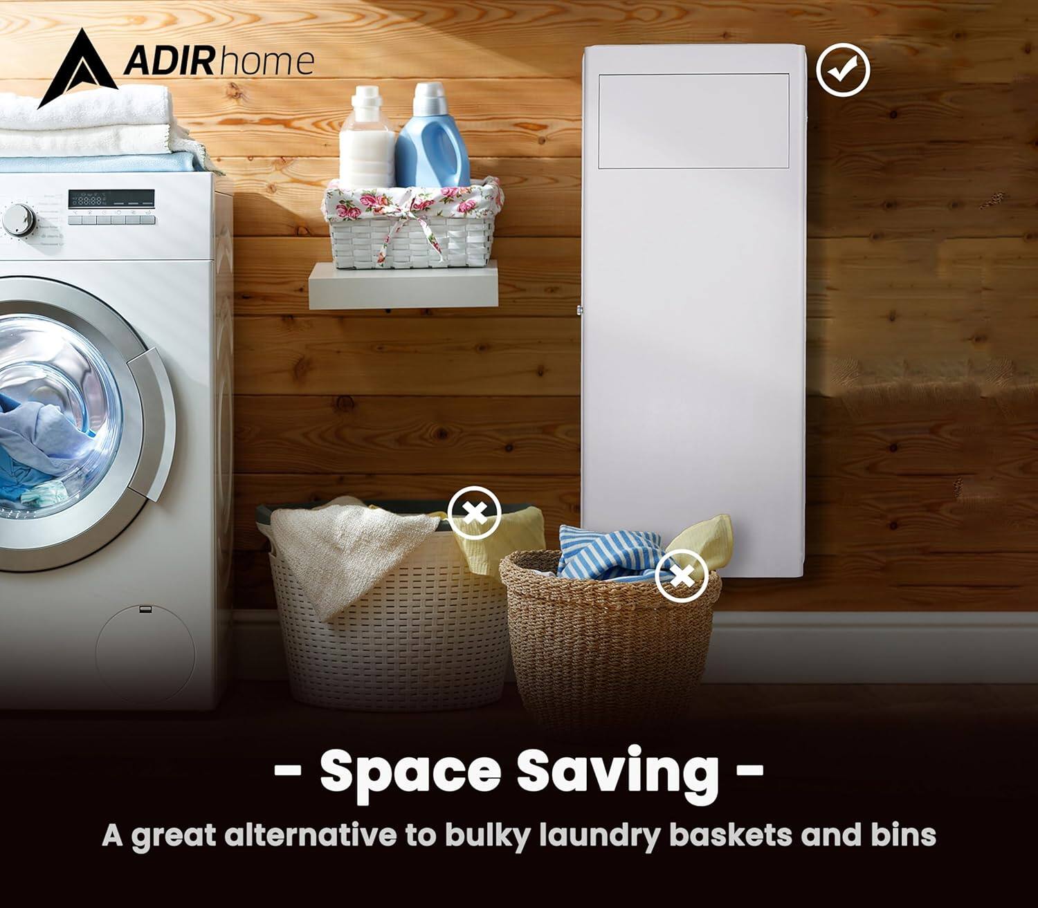 ADIR home - Space Saving - A great alternative to bulky laundry baskets and bins
