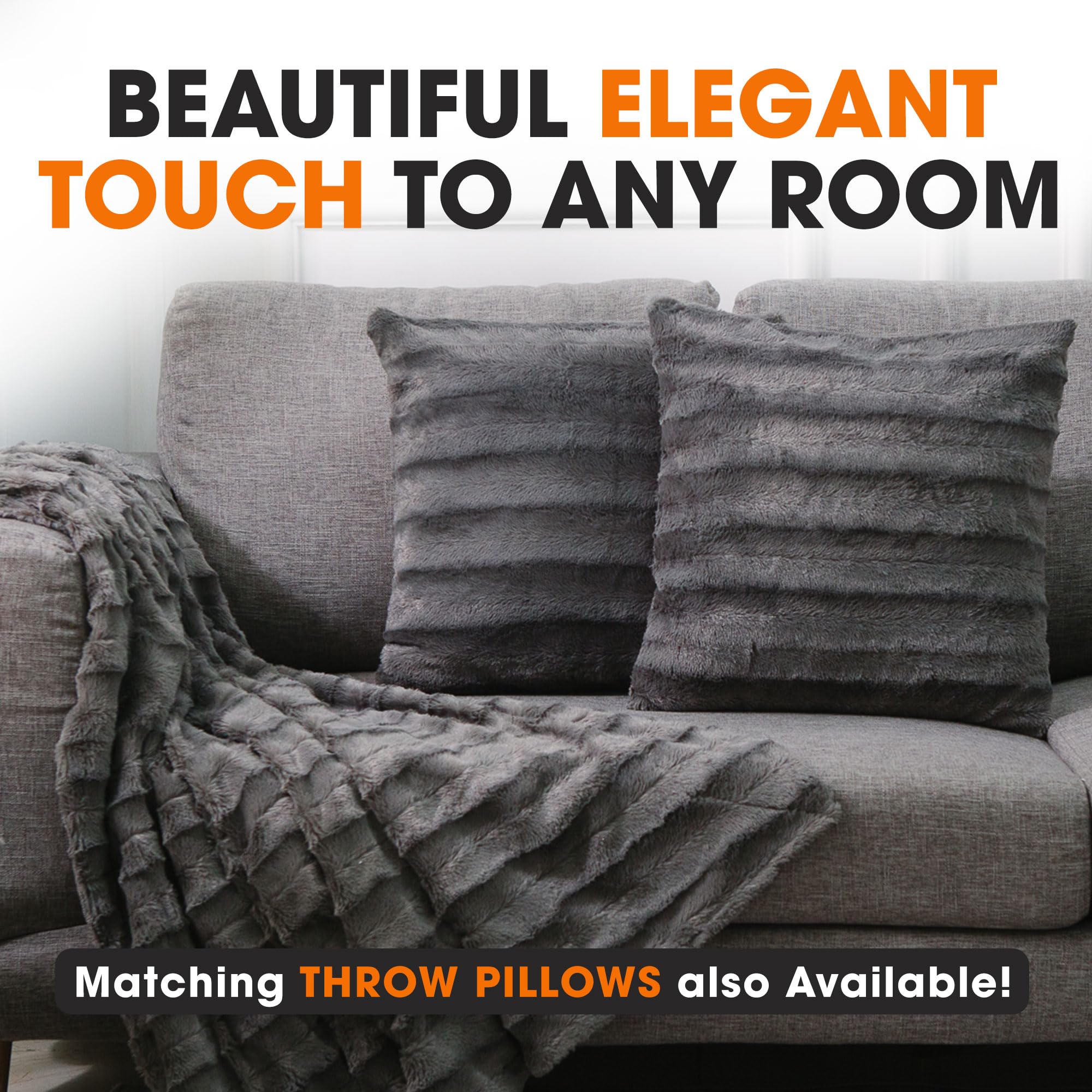BEAUTIFUL ELEGANT TOUCH TO ANY ROOM  
Matching THROW PILLOWS also Available!
