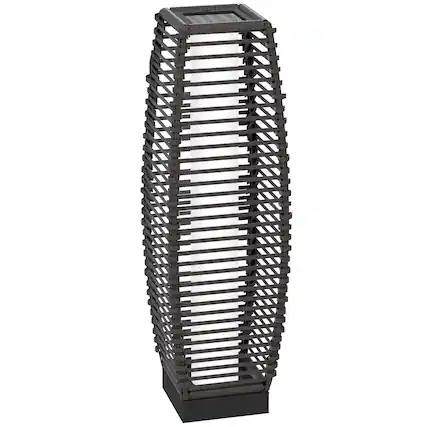 Front. Outsunny - Floor Lamp - Gray.