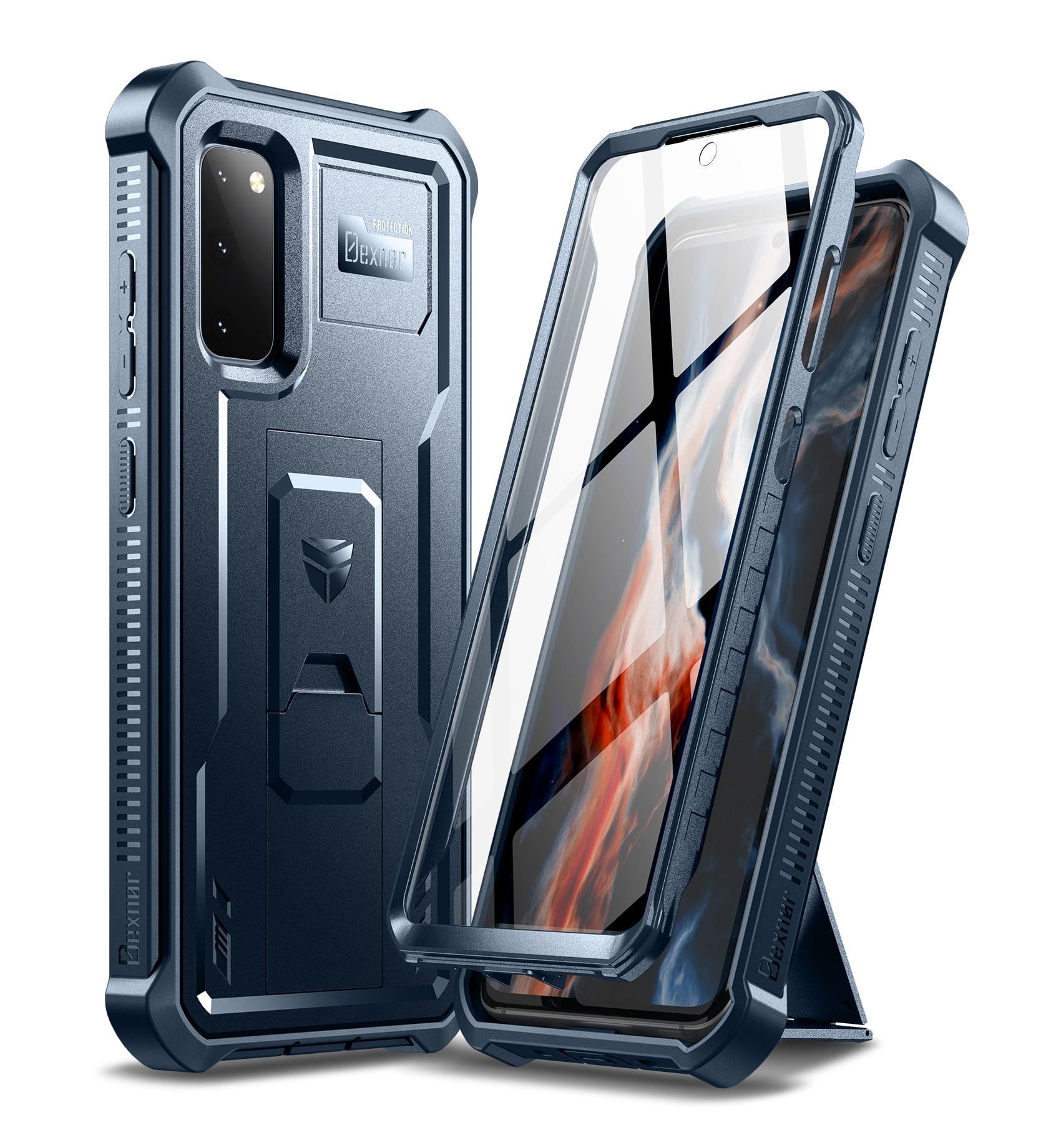 dexnor - Case for Samsung Galaxy S20 5G Heavy Duty Military Grade Protection Shockproof Protective Cover 6.2 inches - Navy Blue price history on PriceWatchPro