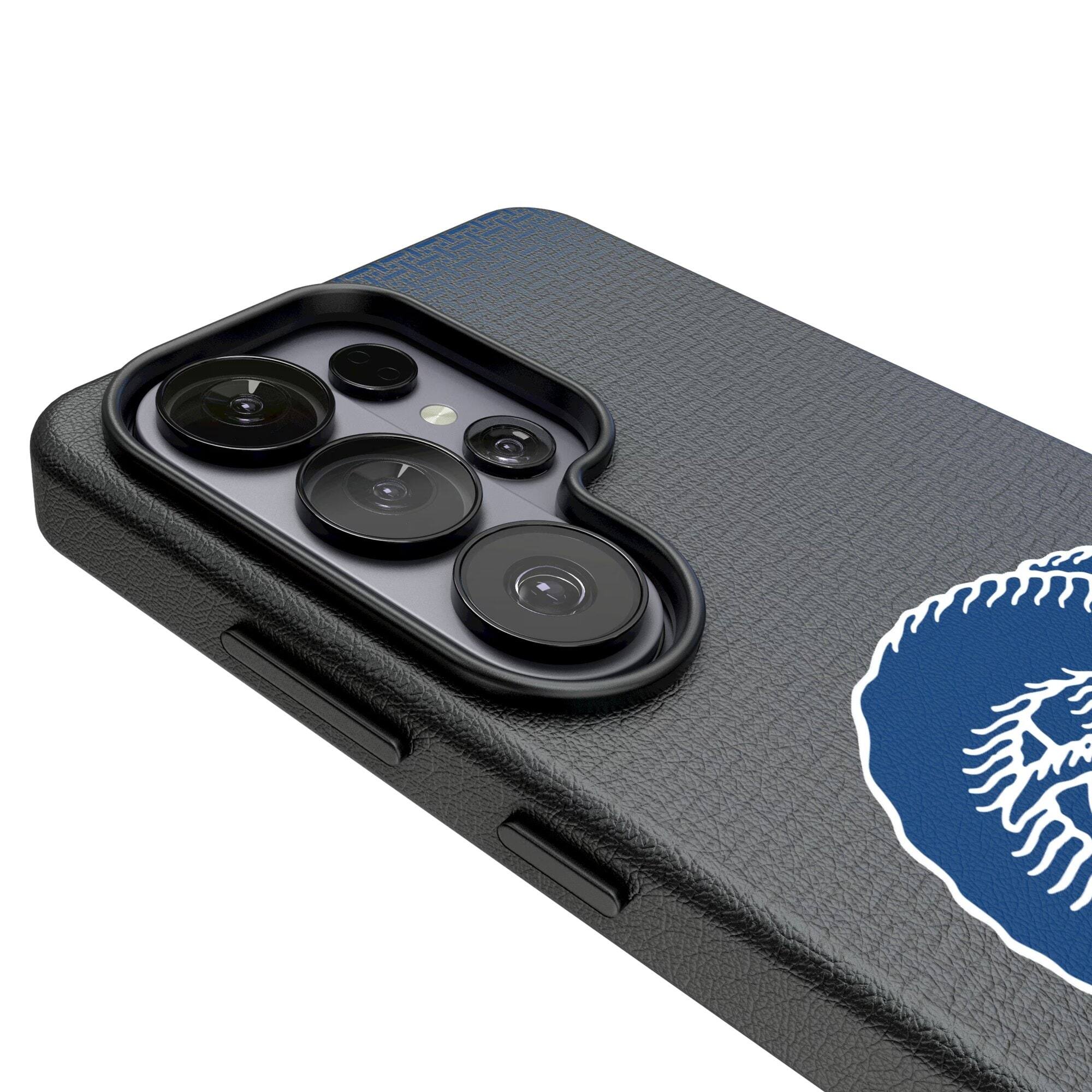 Alt View 2. Keyscaper - Los Angeles Rams Historic Collection 1970s Galaxy Magnetic Bump Case - S24 Ultra - Black.