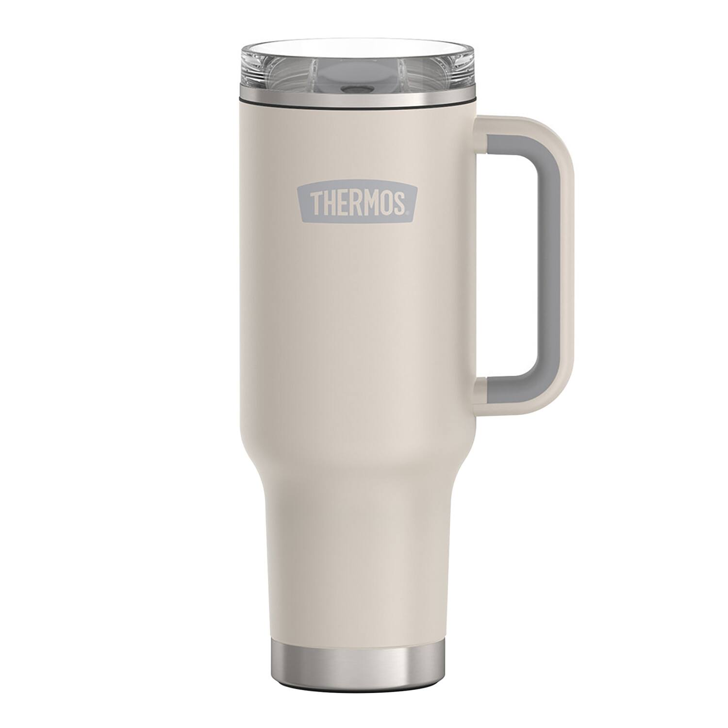 Alt View 9. Thermos - Thermos 40 oz Stainless Steel Cup Holder Mug w/ Straw - Sandstone - Sandstone.