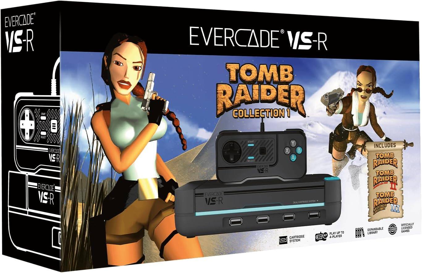 Evercade VS-R Solo + Tomb Raider - Evercade
