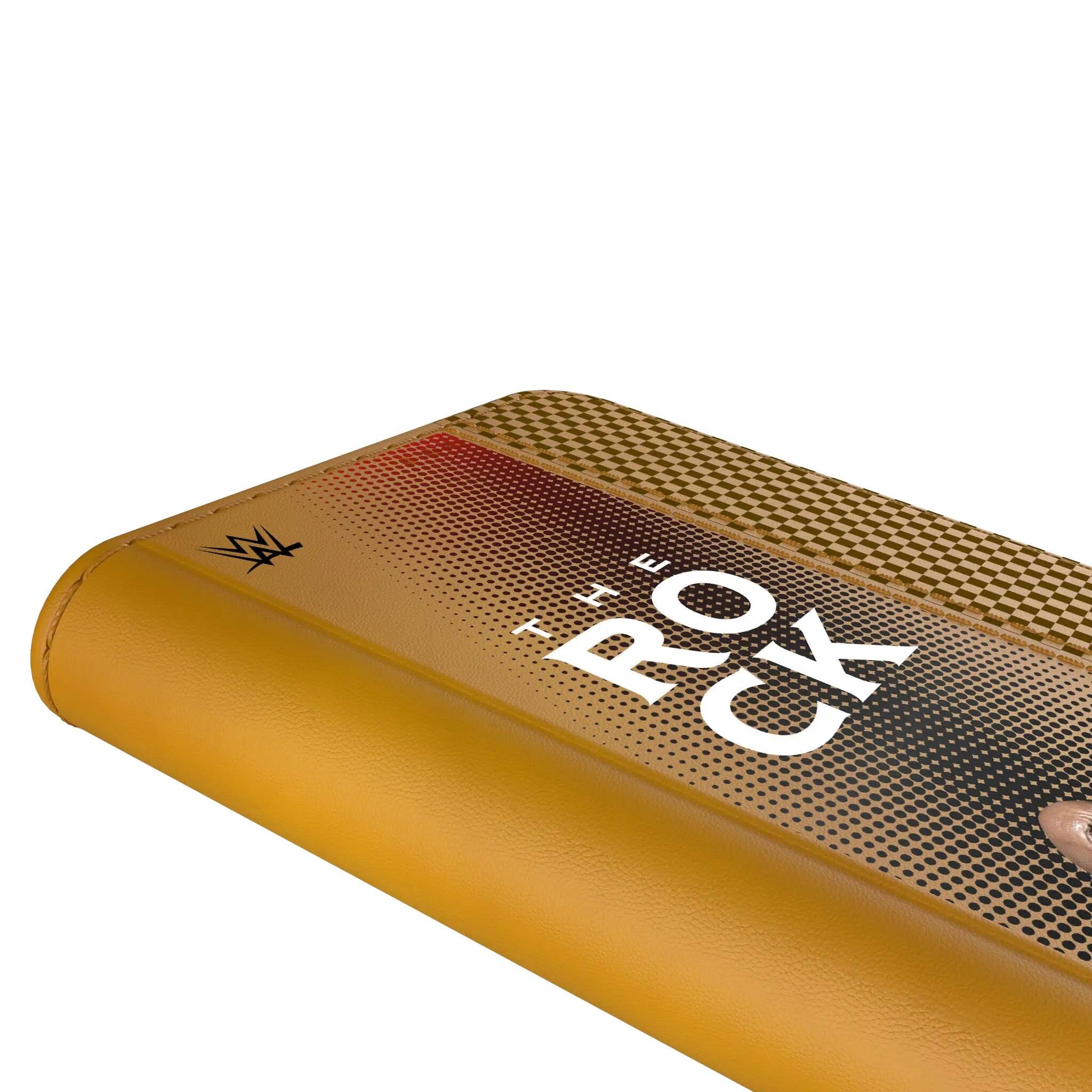 Left. Keyscaper - WWE Superstar Folio Phone Case - Apple iPhone 13 mini - The Rock.