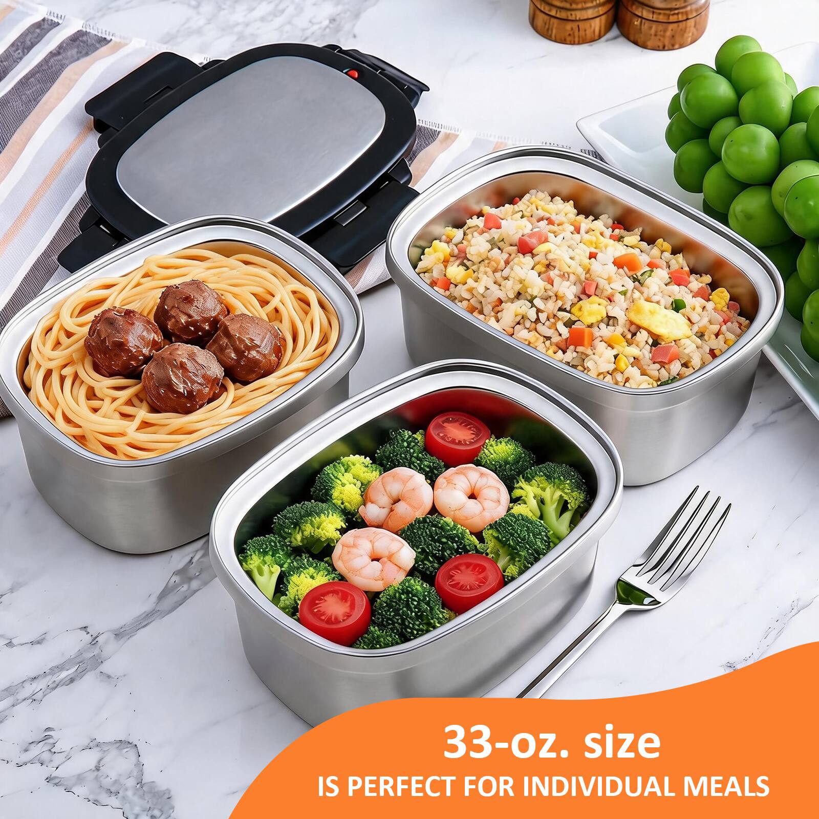 33-oz. size IS PERFECT FOR INDIVIDUAL MEALS