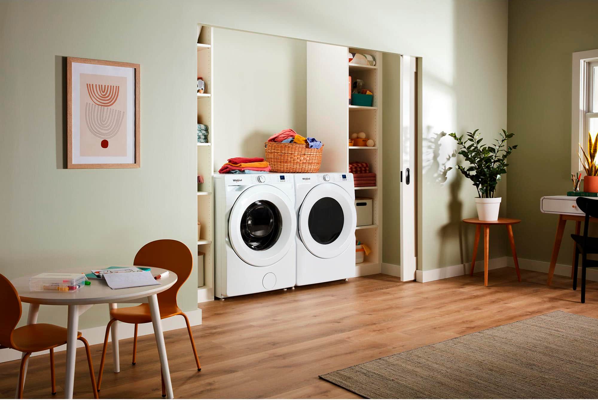 Alt View 18. Whirlpool - 7.4 Cu. Ft. Stackable Electric Dryer with Quick Dry - White.
