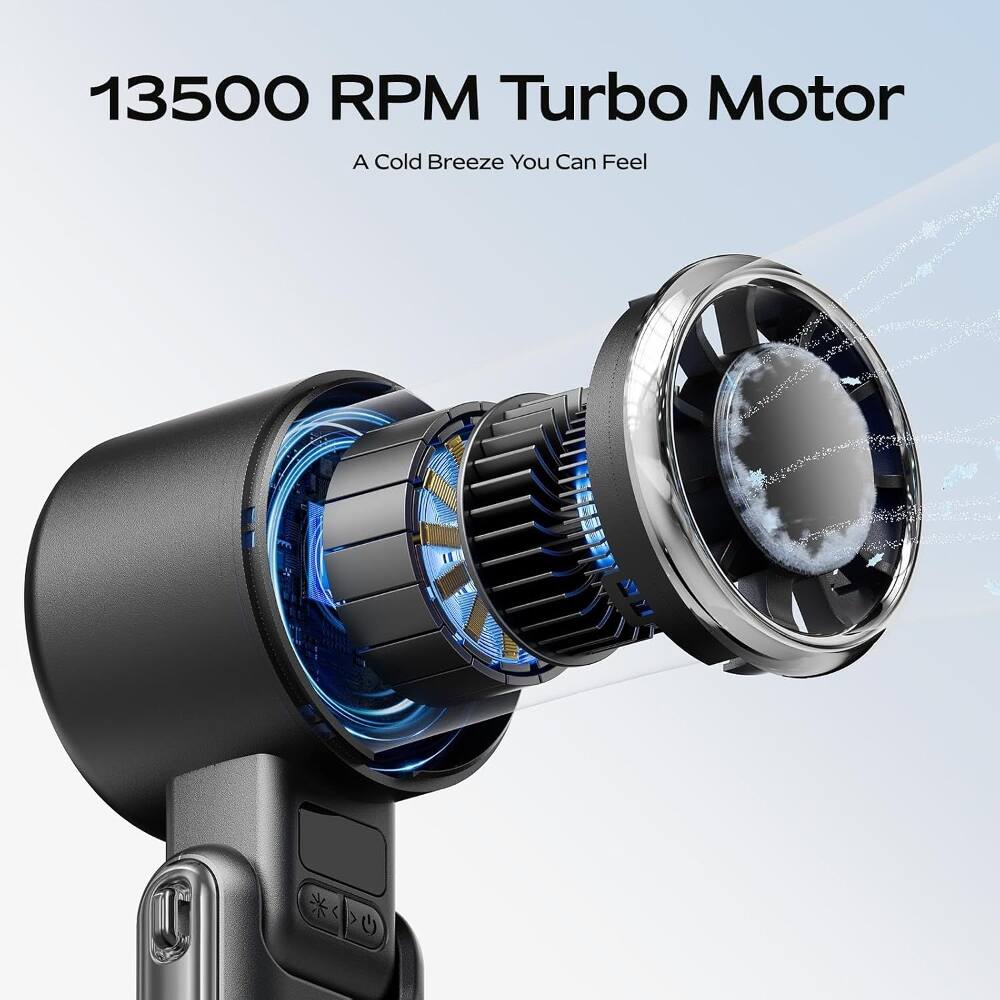 13500 RPM Turbo Motor  
A Cold Breeze You Can Feel