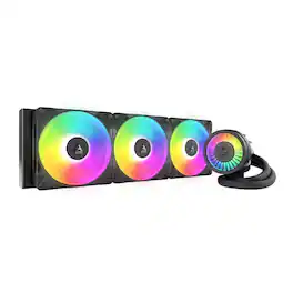 Arctic - Liquid Freezer III Pro 420 A-RGB Multi Compatible All-in-One CPU Water Cooler with A-RGB - Black