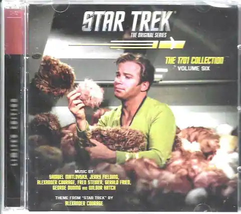 STAR TREK
THE ORIGINAL SERIES
THE 1701 COLLECTION
VOLUME SIX
MUSIC BY
SAMUEL MATLOVSKY, JERRY FIELDING, ALEXANDER COURAGE, FRED STEINER, GERALD FRIED, GEORGE DUNING, AND WILBUR HATCH
THEME FROM "STAR TREK" BY
ALEXANDER COURAGE