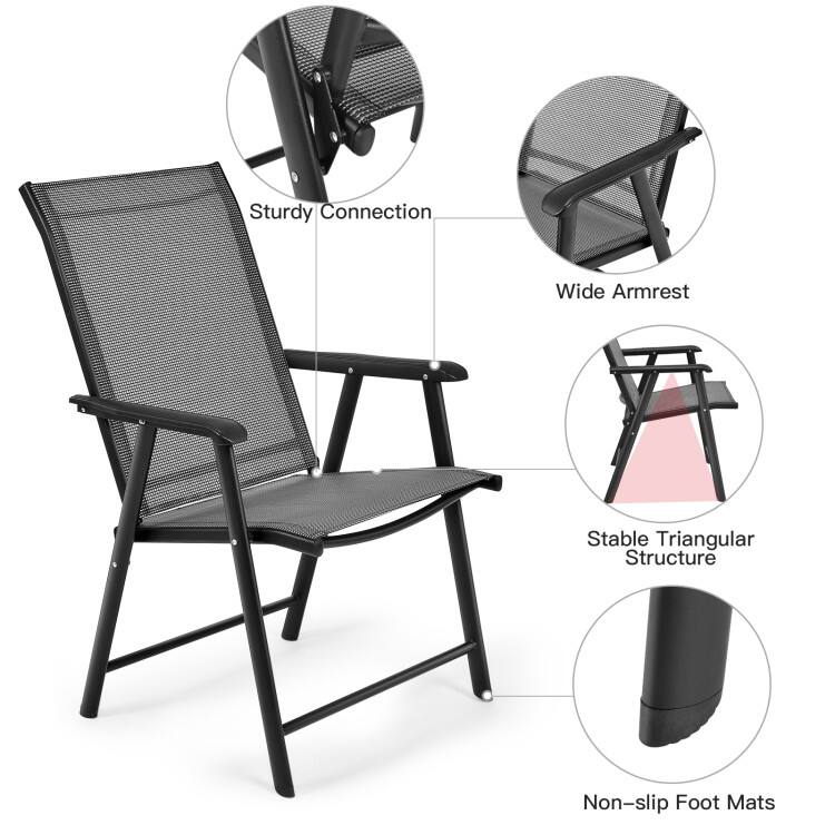 Sturdy Connection  
Wide Armrest  
Stable Triangular Structure  
Non-slip Foot Mats