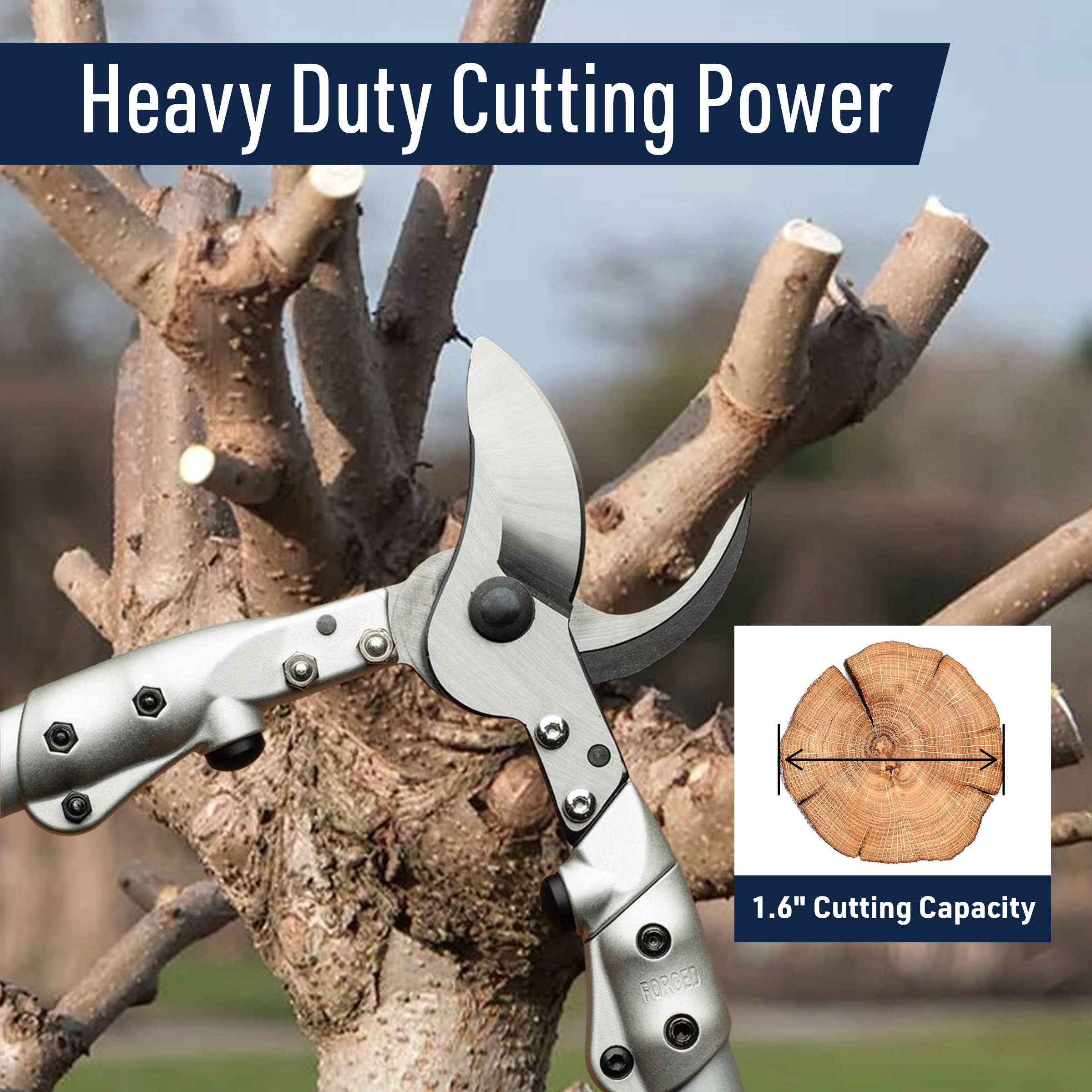 Heavy Duty Cutting Power  
1.6" Cutting Capacity  
FORGED
