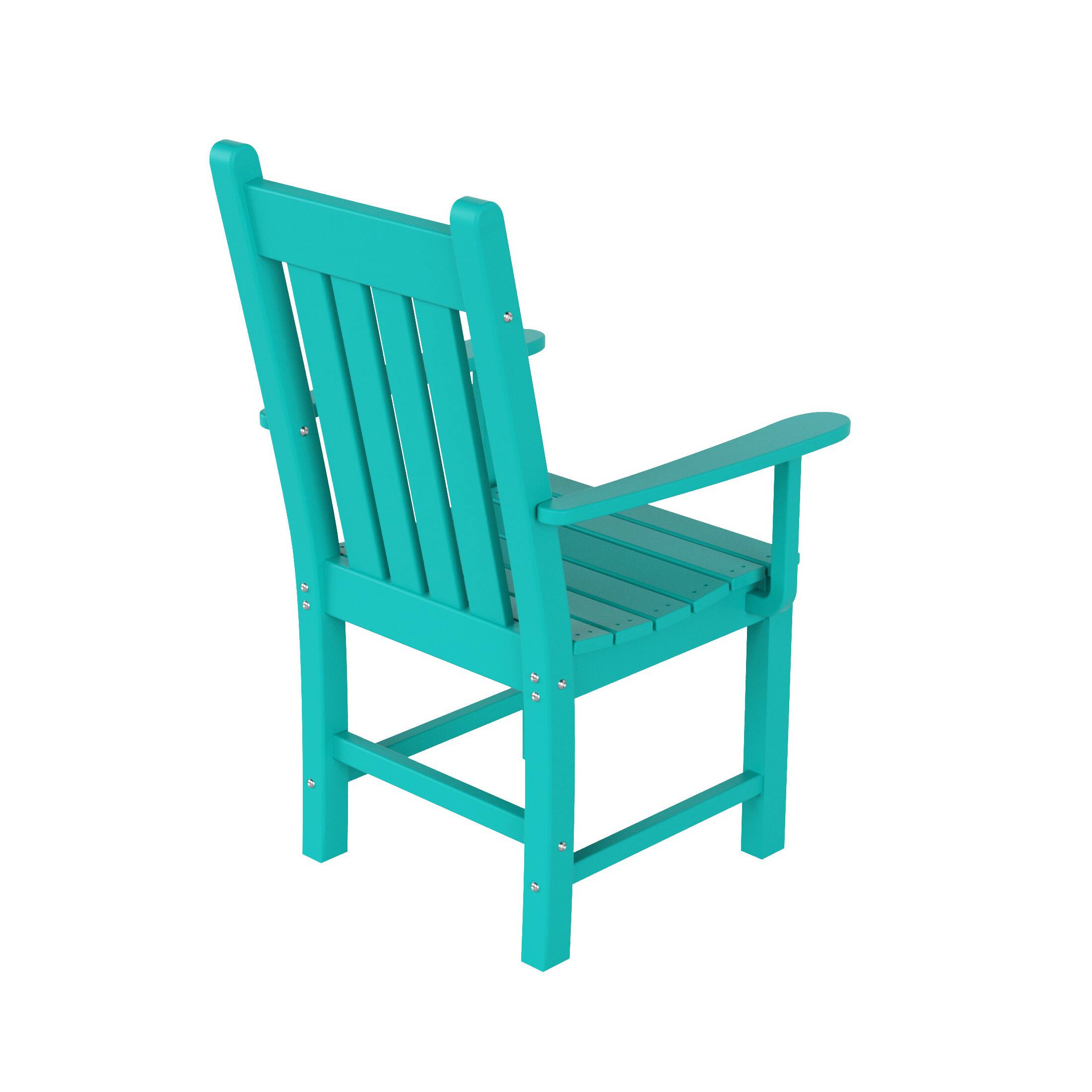 Alt View 2. WestinTrends - WestinTrends Malibu Outdoor Patio Dining Armchair - Turquoise.