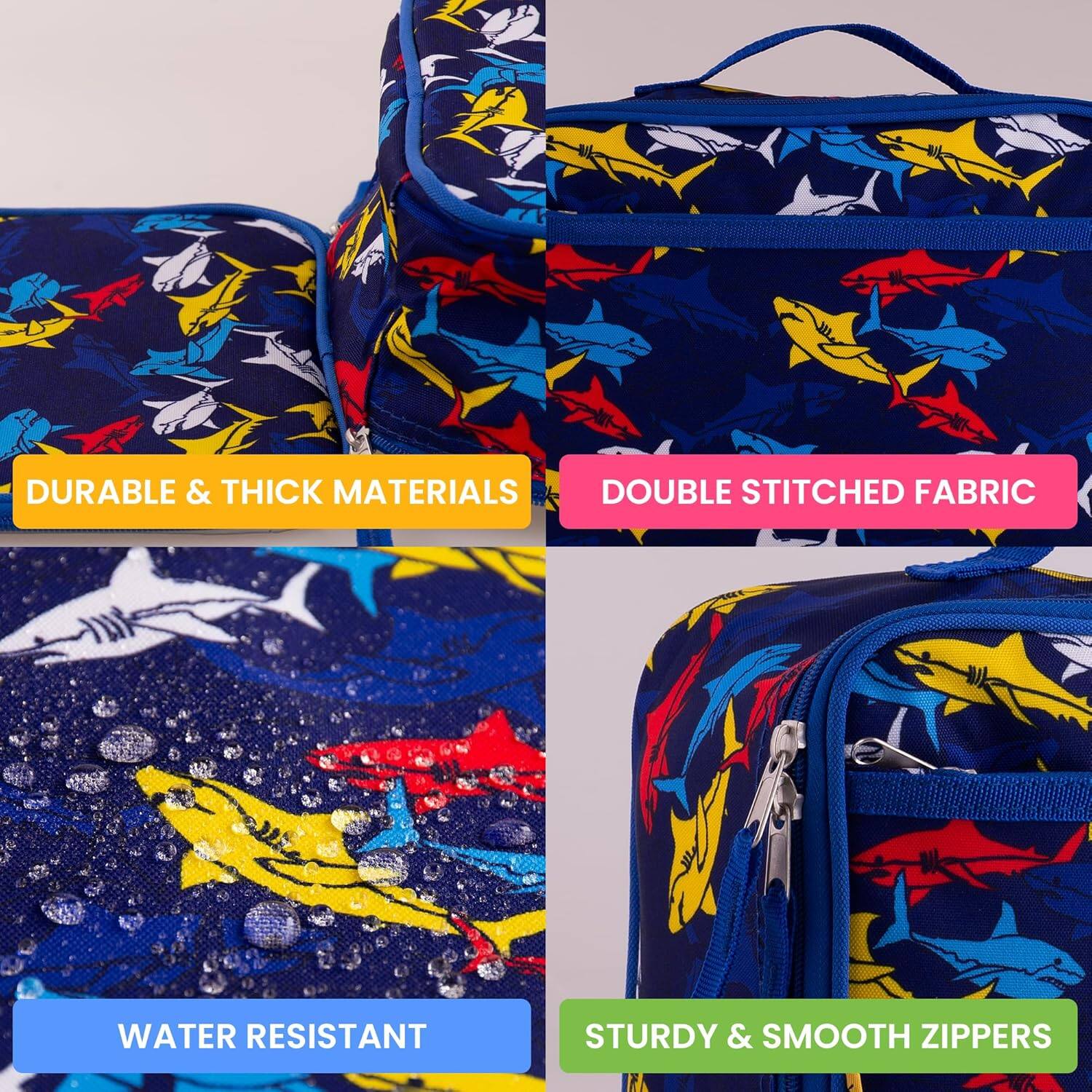 - DURABLE & THICK MATERIALS
- DOUBLE STITCHED FABRIC
- WATER RESISTANT
- STURDY & SMOOTH ZIPPERS