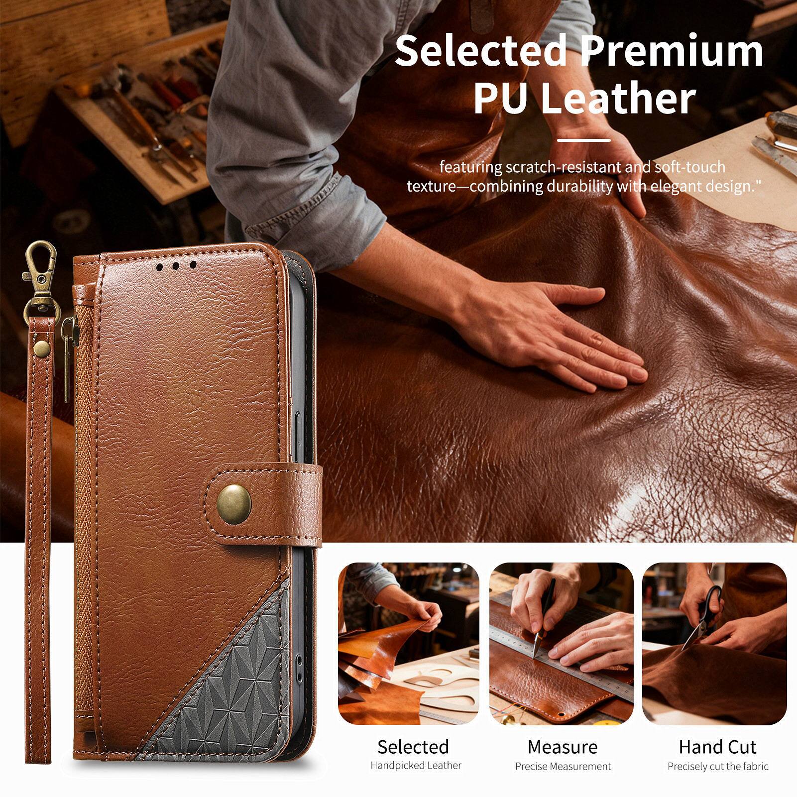 Selected Premium PU Leather - featuring scratch-resistant and soft-touch texture—combining durability with elegant design.

Selected Handpicked Leather
Measure Precise Measurement
Hand Cut Precisely cut the fabric