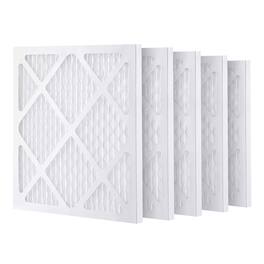 VEVOR - Protective Pre Filters, 5 Pack, 15.75'' x 15.75'' Air Filter Replacement, High-efficient Stage 1 Filters - White