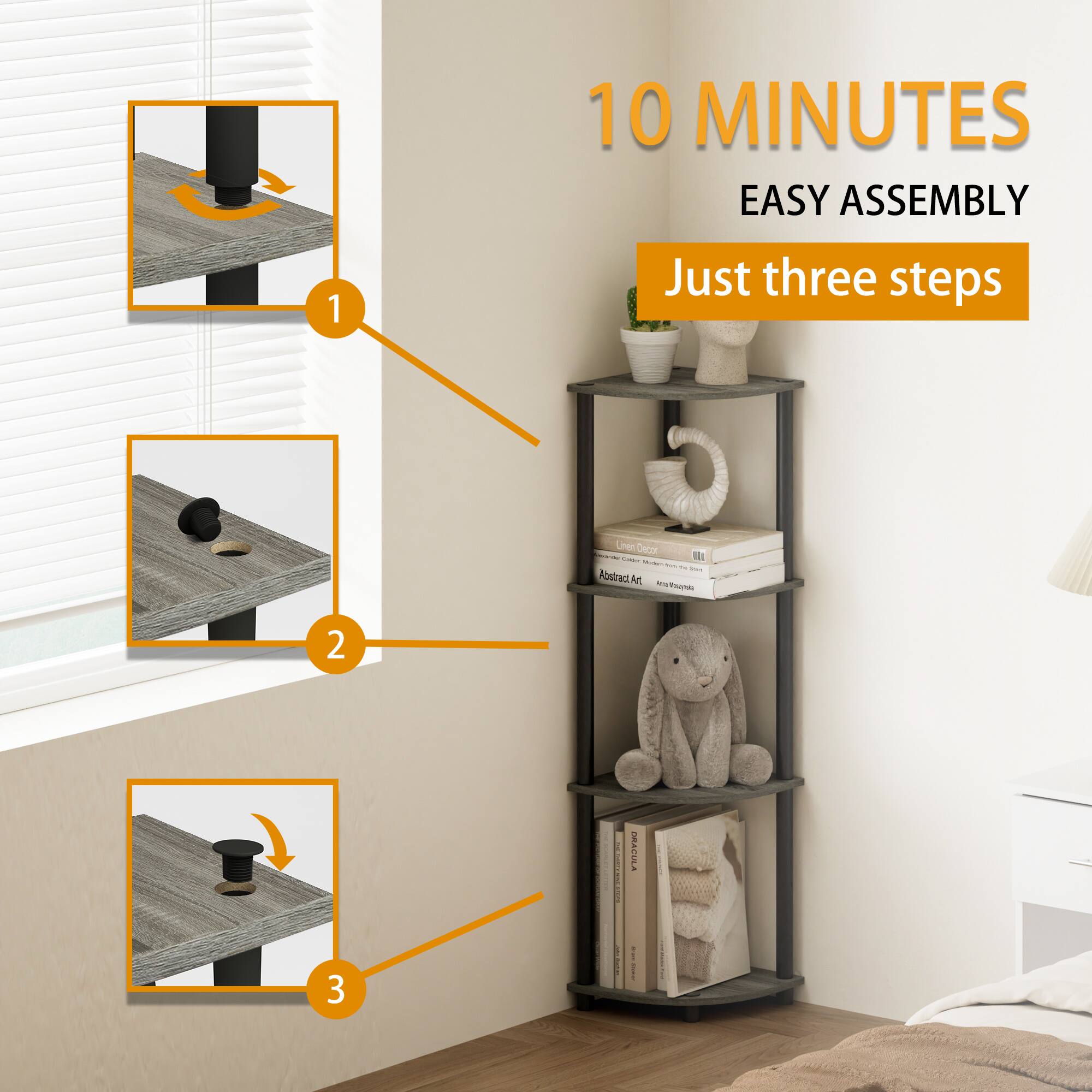 10 MINUTES EASY ASSEMBLY  
Just three steps  
1  
2  
3